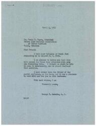 ["Mr. Davis E. Hayes requested George B. Schwabe's support for H.R. 5059, which passed the House with only one dissenting vote. Schwabe has always been a friend to postal employees and was happy to work with Hayes on this issue. Hayes also requested Schwabe's support for a special rule to consider H.R. 5059. The company is open to suggestions from its patrons regarding its service."]