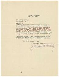 ["The postmaster of Strang, Oklahoma is thanking Honorable  George Schwabe for his support of H.R. 5059, a bill that was passed by Congress and sent to the Senate. The postmaster expresses gratitude for the help provided to struggling postmasters and offers to repay Schwabe in any way possible. The postmaster also mentions meeting Schwabe previously and hopes for a future visit when Schwabe is in Oklahoma."]
