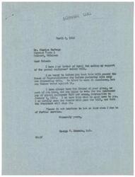 ["The document is a letter from Charles Burbage to Representative George B. Schwabe, thanking him for his support of the postal employees' salary bill, which passed the House of Representatives. Burbage expresses his hope for a raise for rural carriers due to increased living costs. He urges Schwabe to consider and support any bill that may benefit postal workers."]