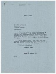 ["The document is a letter from Mr. Orra E. Cockrell, the Postmaster of Colcord, Oklahoma, to Congressman George B. Schwabe requesting support for a bill (H.R. 5059) to increase postal employees' salaries. Congressman Schwabe responds that the bill passed the House of Representatives with only one dissenting vote and that he has always been a friend of postal employees. Schwabe expresses pleasure in working with Cockrell and supporting the bill."]