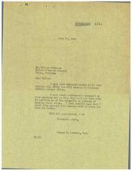 ["Walter O'Bannon urges George Schwabe to vote against H.R. 3238, a bill seeking to increase postage rates, arguing that it is unnecessary and unfair legislation that could hinder business growth after the war. Schwabe responds, stating that he will vote against the measure."]