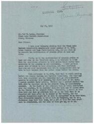 ["The document is a letter from Mr. Schwabe responding to a telegram from the Miami Auto Dealers Association urging support for the continuation of premium prices on lead and zinc, as well as the passage of S. 2028, Price Control and Wage Stabilization Act. Mr. Schwabe expresses his support for the continuation of premium prices on lead and zinc, but is unsure about his stance on S. 2028 as the bill is still pending in the Senate Banking and Currency Committee and may be amended before passing. He also mentions the importance of eliminating certain aspects of the New Deal."]