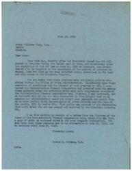 ["The document consists of correspondence between George B. Schwabe, a congressman, and Evans Wallower Zinc, Inc. regarding premium payments for copper, lead, and zinc mining operations in the Tri-State District. Schwabe discusses his efforts to secure these payments from the Reconstruction Finance Corporation and the Office of War Mobilization, and mentions legislation aimed at providing relief to the mining industry. The company expresses concern over the impact of closing mines due to the lack of premium price plans on their operations."]