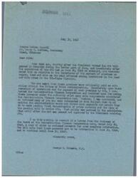 ["George B. Schwabe, a member of Congress, received a letter from the Chairman of the Reconstruction Finance Corporation stating that payments for premiums on copper, lead, and zinc would be retroactive to June 30, 1946. Schwabe had previously communicated with the Quapaw Indian Council regarding the importance of these payments for mining operations in the Tri-State District. He had also expressed doubts about the passing of any legislation until the fate of the OPA bill was determined. Schwabe urged immediate passage of legislation for subsidy payments to prevent a shutdown of mining operations on Quapaw Indian allotments."]