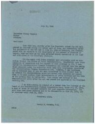 ["The document is regarding the payment of premiums on copper, lead, and zinc affecting mining operations in the Tri-State District. The Reconstruction Finance Corporation has agreed to make these payments retroactively from June 30, 1946, until June 30, 1947. Congressman George B. Schwabe is in communication with the Carpenter Mining Company and other congressmen regarding the issue and is urging support for efforts to continue premium payments. The document also mentions the expiration of the premium price plan causing mining operations to shut down in the Tri-State District."]
