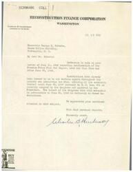 ["The document is confirming the extension of the Premium Price Plan for Copper, Lead, and Zinc until June 30, 1947, in accordance with H. J. Res. 371. The extension is retroactive to June 30, 1946. The Reconstruction Finance Corporation appreciates the recipient's interest in the subject."]