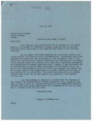 ["The document consists of a series of letters regarding the payment of premiums on copper, lead, and zinc affecting mining operations in the Tri-State District. The documents discuss the efforts made to secure these payments and the importance of a bill to stabilize conditions in the area and provide gainful employment. The documents express gratitude for consideration of the bill and hope for its passage."]