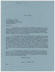 ["The document from George B. Schwabe, M.C., discusses the payment of premiums on copper, lead, and zinc as subsidies for mining operations in the Tri-State District. Schwabe had contacted the Reconstruction Finance Corporation to make these payments after the expiration of the OPA law but was informed that the administration would not permit them until the OPA bill was revived. However, Schwabe has now received a letter stating that the payments will be retroactive to June 30, 1946, and continue until June 30, 1947."]