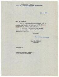 ["The document is a letter from John R. Steelman, Director of the Office of War Mobilization and Reconversion, acknowledging Mr. Schwabe's letters regarding the extension of the Premium Price Plan for Copper, Lead, and Zinc. Steelman encloses a press release explaining the action taken on this matter."]