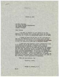 ["The document written by Bruce Williams to George B. Schwabe discusses the temporary relief provided by the extension of OPA and subsidies on lead and zinc, and expresses concern about what will happen to the Tri-State Mining District once OPA passes out of the picture. Williams suggests a permanent solution is needed to ensure the operation of the mines until they are completely mined out, and proposes transferring subsidies to the RFC or another governmental agency. Schwabe is asked to share his views on the subject."]