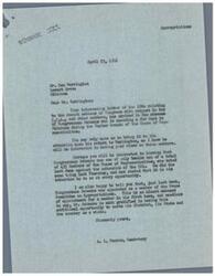 ["The document is a response to Mr. Herrington's letter regarding Congress's actions on the OPA. It mentions that Congressman Schwabe has voted against the extension of the OPA and has been appointed to the House Committee on Appropriations. The document also expresses concerns about price increases and the impact of OPA regulations on businesses."]