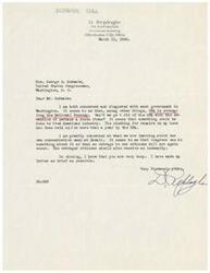 ["The sender expresses frustration with the OPA and government regulations, particularly in relation to delays in home repairs. They also mention concerns about concentration camps in Hawaii and suggest that Congress take action to prevent similar incidents in the future. The document is brief and acknowledges the recipient's busy schedule."]
