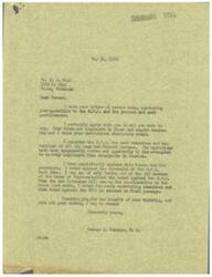 ["Mr. Boyd writes to Congressman Schwabe expressing his opposition to the O.P.A. and its rent control policies. He believes that the O.P.A. has not allowed fair rent increases despite rising living costs. Congressman Schwabe responds, agreeing with Boyd's views and stating that he has consistently opposed the O.P.A. and its practices in Congress."]