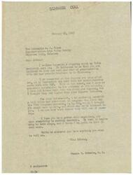 ["George B. Schwabe, a member of Congress, writes to Representative A. L. Price about the cost of administering old age pension in Oklahoma. Schwabe expresses surprise at the figures given by Price and shares a bill introduced in Congress that may be of interest. Schwabe also mentions that his work is starting to take shape and hopes Price is well organized."]