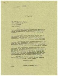 ["The document is a series of letters discussing the dissatisfaction with the O.P.A (Office of Price Administration) and its impact on free enterprise in America. The writers express frustration with the O.P.A's practices and call for action from Congress to address the issue. They also criticize the influence of labor unions and question the effectiveness of the government in dealing with these issues."]