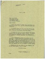 ["The document is from George B. Schwabe, a congressman, responding to Mrs. E. L. Smith and Mrs. Bessie B. Macy's opposition to the O.P.A. (Office of Price Administration). Schwabe agrees with their views, stating that he believes the O.P.A. is obnoxious and un-American, and that he has consistently opposed it. Mrs. Smith and Mrs. Macy express their support for Schwabe and urge him to continue fighting against the O.P.A. and government bureaucrats."]