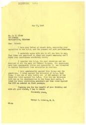 ["Mr. Elder expresses his opposition to the O.P.A and its practices in a letter to Representative George Schwabe. He believes the O.P.A stifles production and legitimate free enterprise in America. Schwabe agrees with Elder's views and has consistently voted against the O.P.A and its extension. Both agree that there should be a thorough investigation of O.P.A personnel and proper legislative control should be included in any continuation of the O.P.A. They both advocate for a gradual lifting of controls to stimulate free production and distribution of consumer goods."]