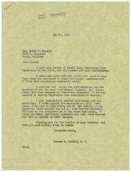["Mrs. Werth W. Kendall expresses opposition to the O.P.A. and its practices in a letter to Representative  George Schwabe. She believes that the agency should be abolished and that goods and services will be more plentiful once free competition is allowed. Representative  Schwabe agrees with her views and has consistently opposed the O.P.A., voting against its extension and supporting restricting amendments. He thanks Mrs. Kendall for her input and well wishes."]