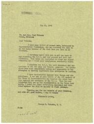 ["The document is a letter from George B. Schwabe, a member of Congress, responding to a letter from Mr. and Mrs. Fred Thiemann expressing their opposition to the O.P.A. Schwabe agrees with their views on the O.P.A. and expresses his own strong opposition to the agency, citing its negative impact on free enterprise. He also mentions his voting record against the extension of the O.P.A. and thanks the Thiemann's for their input."]