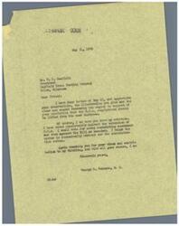["The document from Banfield Bros. Packing Company expresses opposition to the continuation of O.P.A. regulations in the meat business, citing difficulties in complying with quotas and staying in compliance with price ceilings. They request that all quota restrictions be removed and that O.P.A. regulation of the meat packing industry be discontinued. Representative Schwabe responds, stating his consistent opposition to O.P.A. extensions and his belief that the system is economically unsound."]