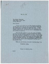 ["The document is from George Schneider to George B. Schwabe, reporting on a young lady trying to get signers for a petition to extend the OPA. Schneider is suspicious of the motives behind the petition and believes it is part of a tactic by the New Deal crowd to keep government bureaus running. He is opposed to OPA and believes taxpayers are paying for propaganda agents. Schneider advises Schwabe to reconsider the source of the petition if he receives it."]