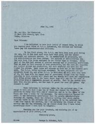 ["The first letter expresses opposition to the O.P.A. extension, citing its negative impact on the economy and advocating for a return to a system of free market competition. The document also expresses support for terminal leave pay for non-commissioned officers. The second letter, written in response, argues for the continuation of the O.P.A. to keep prices down during the period of re-conversion and expresses support for terminal leave pay for non-commissioned officers."]