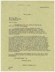 ["The document from Mr. Bain expresses concerns about the need for regulation within the government, specifically regarding the O.P.A. He criticizes the bureaucrats for not recognizing Congress as the representatives of the people and for trying to control them. Mr. Schwabe responds by stating his opposition to the extension of O.P.A. and his belief that bureaucracy is hindering the system of free enterprise. He thanks Mr. Bain for his views and interest in the matter."]