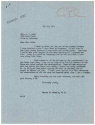 ["The document is a response from Congressman George B. Schwabe to Mrs. S. C. Holt, thanking her for her support and stating his opposition to the OPA. He explains his voting record on the issue and expresses his commitment to continue opposing the OPA in future votes."]
