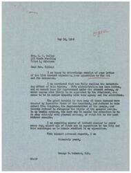 ["The first text is a response to a letter expressing opposition to the OPA and its extension, with the writer agreeing that the bureau has a devastating effect and should be eliminated. The second text is a letter requesting a law to prevent strikes that disrupt work, expressing support for the OPA to be lifted, and advocating for a controlled loan to England. Both letters show a dislike for government intervention and a desire for economic stability."]