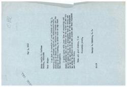 ["The document is from George B. Schwabe, M.C. to Judge Leslie J. Coffman expressing agreement with the judge's protest against the Administration's rationing of wheat to feed foreigners. Schwabe criticizes the propaganda being put out by OPA and others at the expense of taxpayers to further ration the American people."]