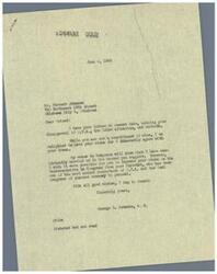 ["Forrest Johnson, a small business owner, wrote a letter to Congressman George B. Schwabe expressing his disapproval of O.P.A. and the labor situation. He urged the Congressman to take action to eliminate O.P.A., create competition and jobs, and reduce federal expenses. Johnson emphasized the need for constructive action immediately. Schwabe responded, agreeing with Johnson's views and stating that he has consistently voted in line with those ideas."]