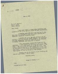 ["The document is from Mr. Schwabe expressing his opposition to the O.P.A. and his support for free enterprise. He agrees with the recipient's views on the O.P.A. being obnoxious and un-American, and mentions his voting record against the extension of the O.P.A. He thanks the recipient for their thoughts and signs off with good wishes."]