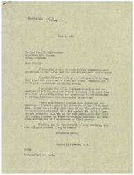 ["The document from Mr. and Mrs. Strother expresses their opposition to the O.P.A. and government regulation in general. They believe in free enterprise and want the O.P.A. to be discontinued or severely restricted. Congressman George B. Schwabe agrees with their sentiments and has consistently voted against the O.P.A. and its extension. He thanks the Strothers for their input and assures them that he will not be influenced by outside groups."]
