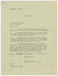 ["The document is a correspondence between Mr. Diestler and Congressman George Schwabe expressing opposition to the O.P.A. (Office of Price Administration) due to its perceived negative impact on free enterprise and American values. Diestler urges Schwabe to eliminate the O.P.A. as soon as possible in order to protect the American way of life. Schwabe responds by agreeing with Diestler's views and stating that he has consistently opposed the O.P.A. and voted against its extension in the past."]