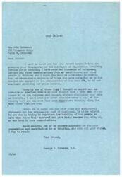 ["The document is a letter from Congressman George B. Schwabe thanking Mr. John McLemore for expressing disapproval of legislation involving price controls. Schwabe mentions that the majority of constituents are against price controls and praises McLemore's communication, which he has included in the Congressional Record anonymously. Schwabe thanks McLemore for his contribution to his thinking and cooperation."]