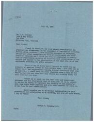 ["The document is a series of letters between Mr. L.P. Freeman and Congressman George B. Schwabe discussing the revival of the Office of Price Administration (OPA). Mr. Freeman expresses his opposition to the OPA, stating that Americans can thrive without government intervention in pricing. Congressman Schwabe agrees with Mr. Freeman's views and praises his clear and original statement. They both believe that the OPA is unnecessary and harmful, and they hope to keep it from being revived."]