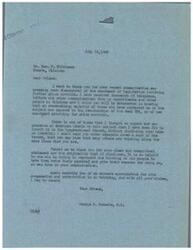 ["Sam F. Wilkinson expresses his disapproval of legislation involving further price controls to Honorable  George B. Schwabe, stating that the people of Northeastern Oklahoma are hopeful that price controls will not be renewed. He criticizes the OPA for negatively impacting small farmers and praises Canada for not implementing rationing regulations during the war. Wilkinson also questions President Truman's financial judgment and urges Schwabe to continue fighting against price controls. Schwabe responds by thanking Wilkinson for his communication and praises his clear and expressive views on the subject, stating that he has included Wilkinson's statement in the Congressional Record."]
