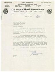["The document is a letter from John D. Mayo to Honorable  George B. Schwabe discussing the impact of the Coal Strike on Oklahoma and the history of the Wagner Act. It also highlights the influence of labor unions on American society and the challenges faced by businesses and citizens due to strikes and labor disputes. Mayo expresses concerns about the power and tactics of labor leaders and the potential for more drastic disruptions in the future."]