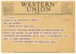 ["The document discusses the class of service symbols used for telegrams and cables, as well as the filing time and receipt time for such messages. It also mentions the pricing policies of a company based on supply and demand, and the importance of fairness to both producers and consumers. The company invites suggestions from its patrons regarding its service."]