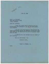 ["Mrs. Woodruff writes to Congressman George B. Schwabe about her difficulties with the OPA and rent controls. Schwabe responds by stating he consistently votes against the extension of the OPA and will not support its resurrection. Mrs. Woodruff also mentions financial struggles due to repairs and expenses, and requests relief for small landlords to meet expenses."]