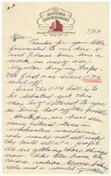["The sender of the letter is staying at Hotel Sherman in Chicago and discussing the impact of the OPA bill being defeated on buying trips. They mention that wholesalers are now selling critical items at increased prices and express concern about potential consequences if OPA regulations are reinstated. The sender discusses the dilemma faced by retailers and the potential impact on the public."]