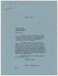 ["The document is a response to a request for information on the regulation of prices on residential and business rentals. The writer mentions the OPA and the dilemma of either removing price controls entirely or implementing strict controls that could lead to dictatorship. The writer expresses a desire to avoid dictatorship and promises to vote in a way that steers away from it."]