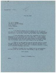 ["The document is a letter from Ben F. Kelley to Congressman George B. Schwabe expressing support for Schwabe's efforts to abolish the OPA and praising his performance in the primaries. Schwabe expresses gratitude for the support and plans to meet with Kelley and other friends to discuss campaign plans."]