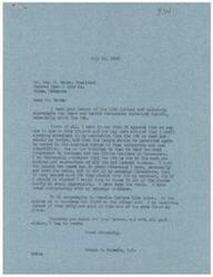 ["The document is from George B. Schwabe, a member of Congress, to George H. Parks, president of General Sash & Door Co. Schwabe expresses his strong opposition to the Office of Price Administration (OPA) and his belief in free enterprise and open competition. He thanks Parks for his support and encourages him to continue fighting for a free market. Parks agrees with Schwabe and expresses concern about government regulations and rising prices affecting his business. Both agree that increased production and fewer strikes are key to keeping prices down."]