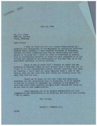 ["The document is a letter from George B. Schwabe, a member of the House of Representatives, thanking Mr. E.E. Clulow for expressing disapproval of legislation involving price controls. Schwabe mentions that most of his constituents are opposed to price controls and that he has included Clulow's communication in the Congressional Record. Schwabe also comments on the insincerity and favoritism of both Republicans and Democrats in favoring rent control over other items."]