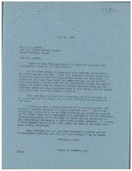 ["The document is a series of letters between George B. Schwabe, a member of Congress, and W.L. Hulett, a businessman, discussing their opposition to the Office of Price Administration (OPA) and their support for the Bunker Bill, which aims to separate metal subsidies from the OPA. Hulett also expresses his concerns about rent control and tenant behavior. Both parties thank each other for their support and encouragement."]