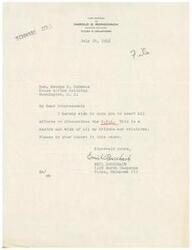 ["Emil Rorschach is writing to Congressman George B. Schwabe urging him to discontinue the O.P.A. on behalf of himself, his friends, and relatives."]