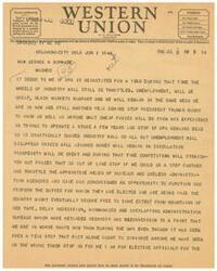 ["The document discusses the potential reinstatement of the OPA and expresses concerns about the impact it may have on industry, unemployment, and the economy. The sender argues that keeping the OPA dead or curbing it drastically would lead to industry growth, decreased unemployment, price stability, and overall prosperity. The sender also suggests that reducing bureaucracy and empowering elected officials would help streamline government processes and aid in economic recovery. The document concludes by emphasizing the efficiency and safety of sending money via telegram or cable."]