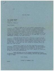 ["The document is a letter from Representative  George Schwabe to Condon MacKay, thanking him for his communication expressing disapproval of legislation involving price controls. Schwabe mentions that the majority of constituents are opposed to price controls and that he has included MacKay's communication in the Congressional Record. MacKay's letter also expresses support for eliminating the OPA completely."]