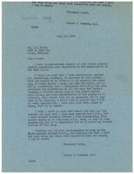 ["George B. Schwabe, a Member of Congress, acknowledges a letter opposing the resurrection of the O.P.A. (Office of Price Administration) and states that he has consistently opposed it. He mentions his campaign promises to abolish the O.P.A. and explains that he has voted against it for various reasons. He thanks the sender for their support in the fight against the O.P.A. and reassures them that he will not support any similar imposition on the people."]